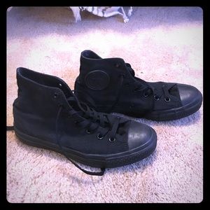 ALL Black High Top Converse